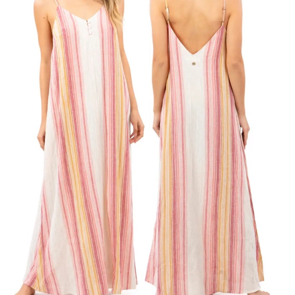 Rip Curl Golden Days Stripe Maxi Dress